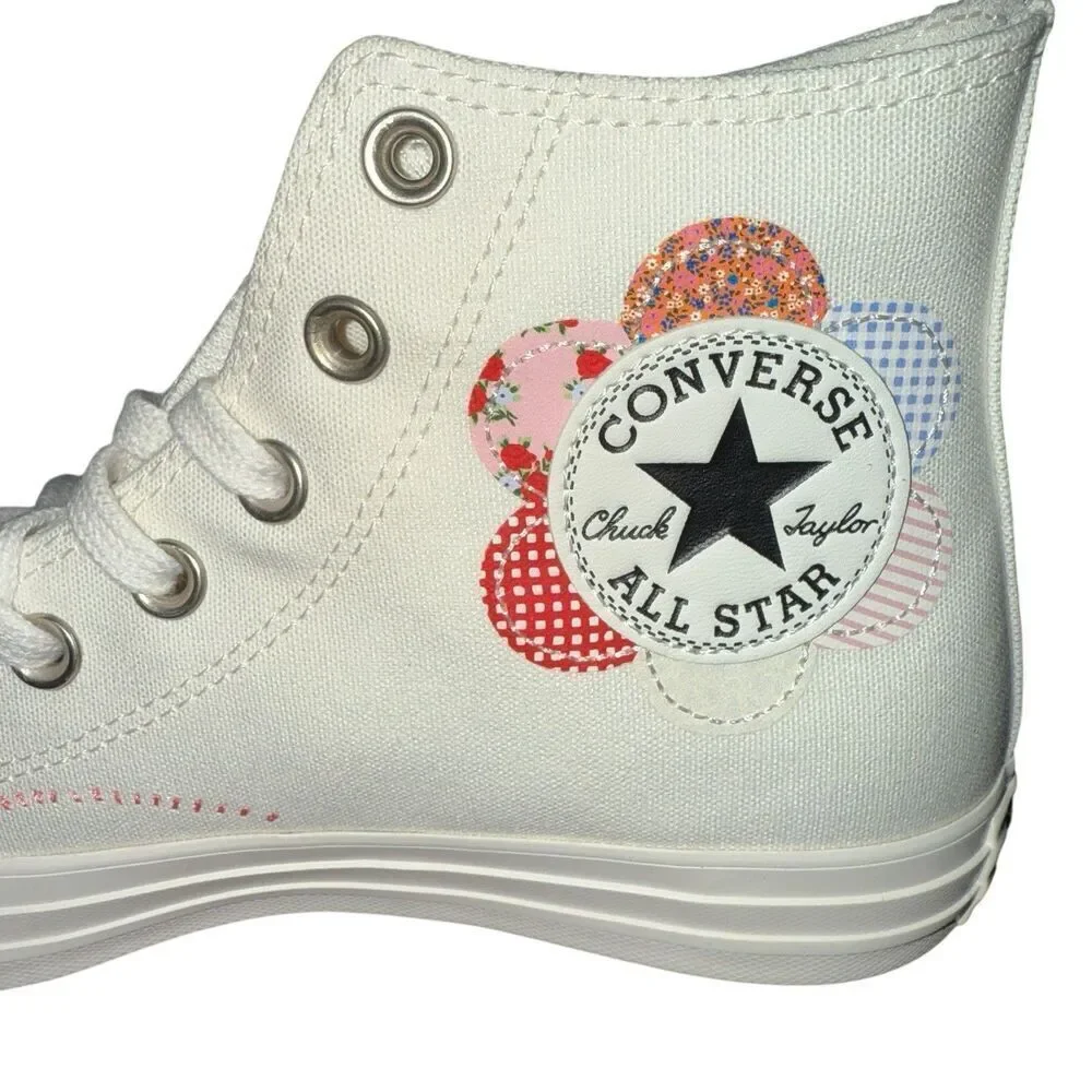 New Women’s Converse Chuck Taylor All Star High Crafted Patchwork A05195C Size 7